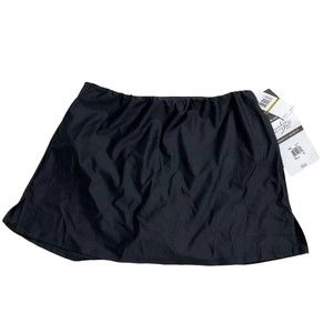 Fantasizer Suit Size 14 Bikini Bottom Swim Suit Solid Black (27-106)